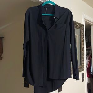 Black long sleeved Athleta blouse